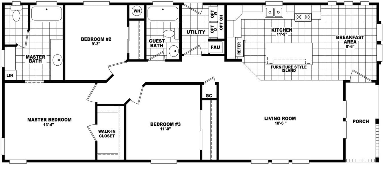 Westin porch 24563a floor plan home features