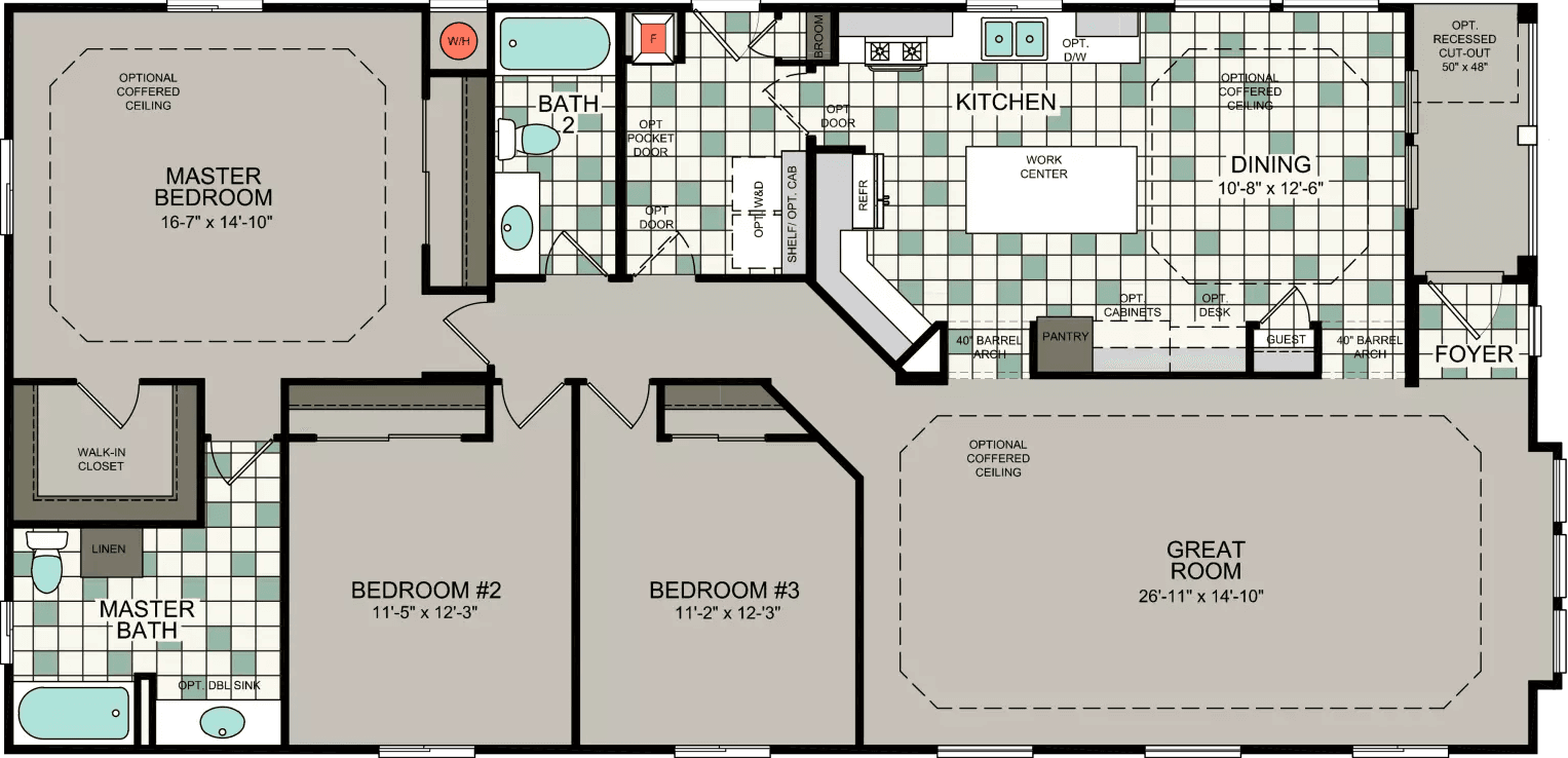 Kingsbrook kb-64 floor plan home features