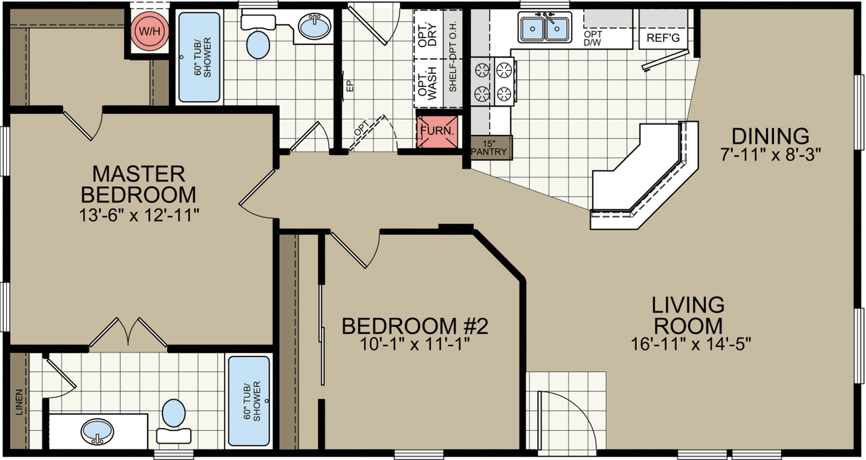 Dawson floor plan home features