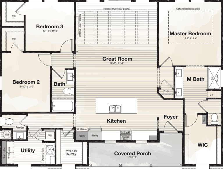 Coronado 3750a floor plan home features