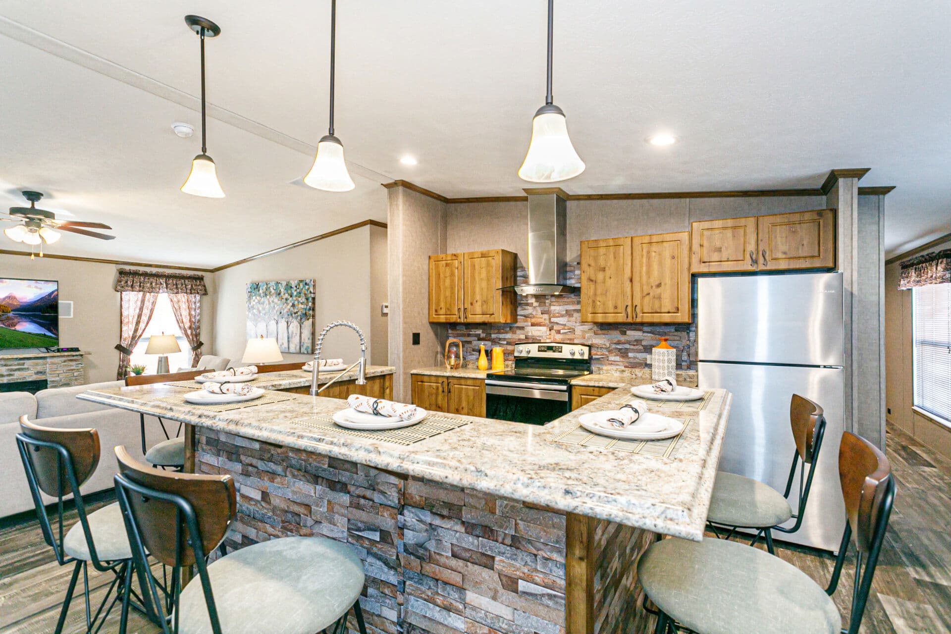Doublewide c-32×64-32c interior home features