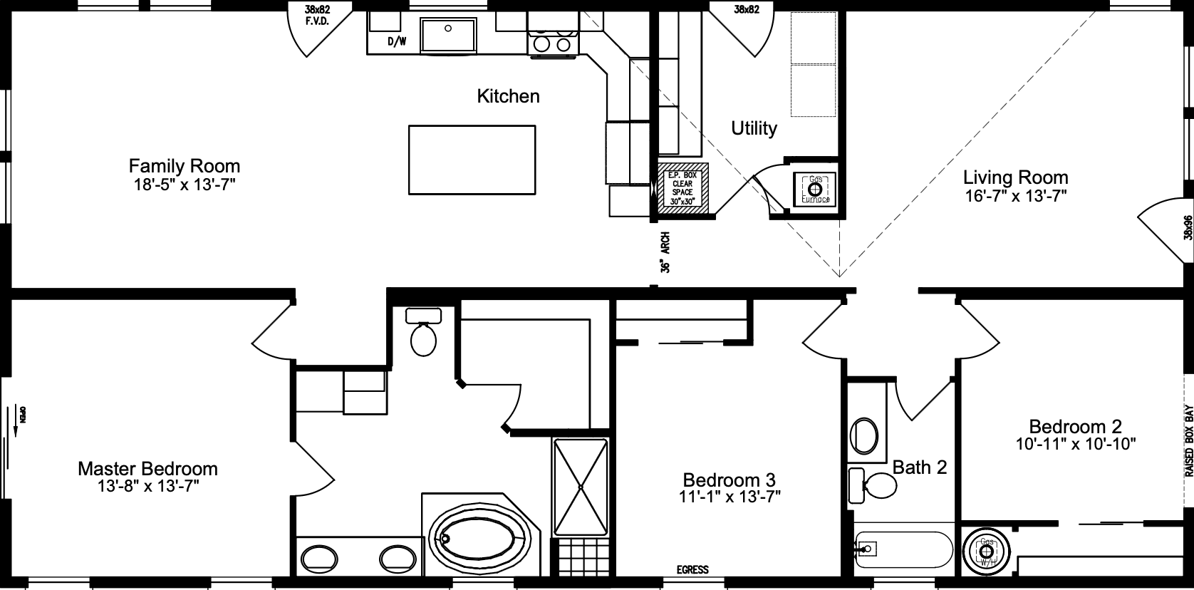 Lancanshire floor plan home features