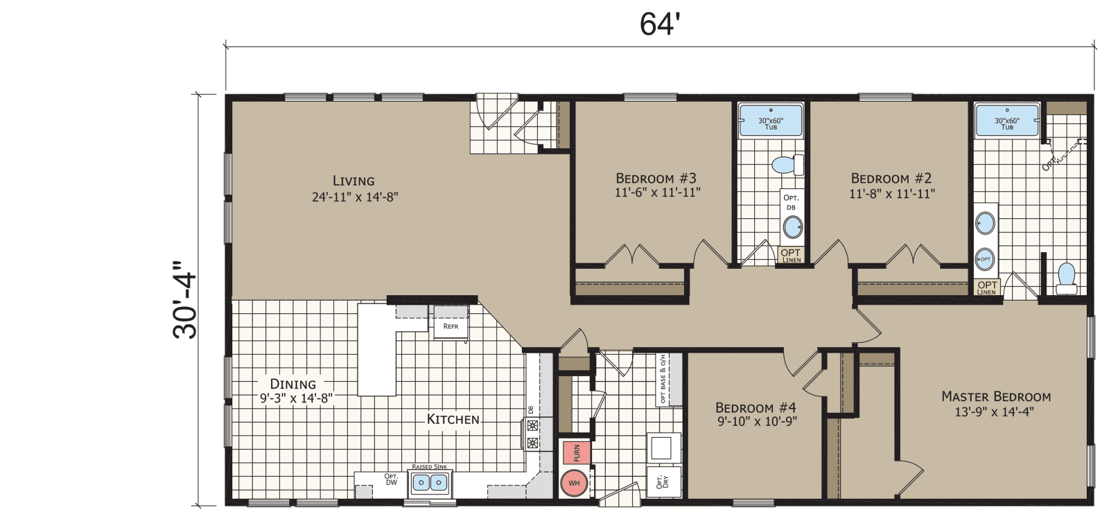 Crystal bay estates cb6644c floor plan home features