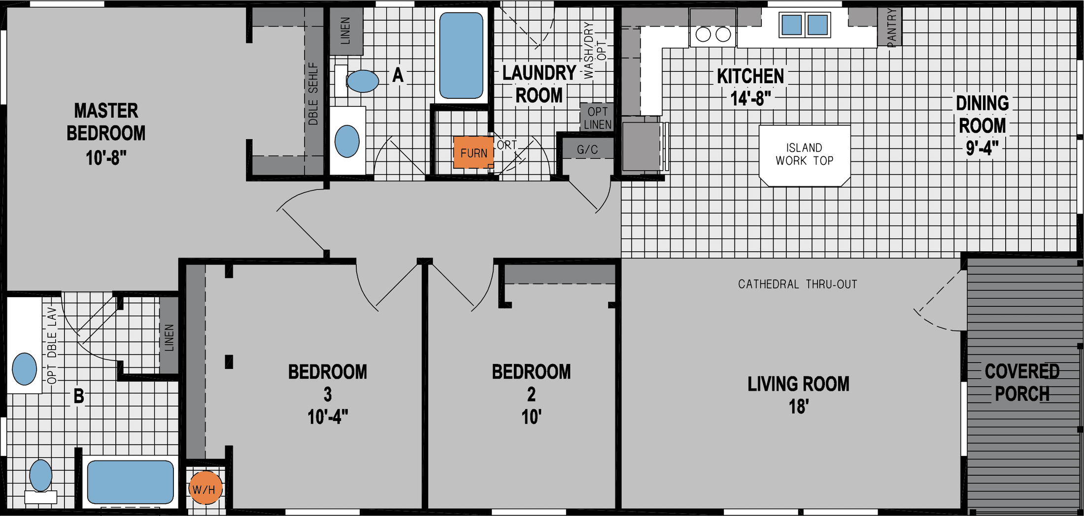 Amber cove k719ct floor plan home features