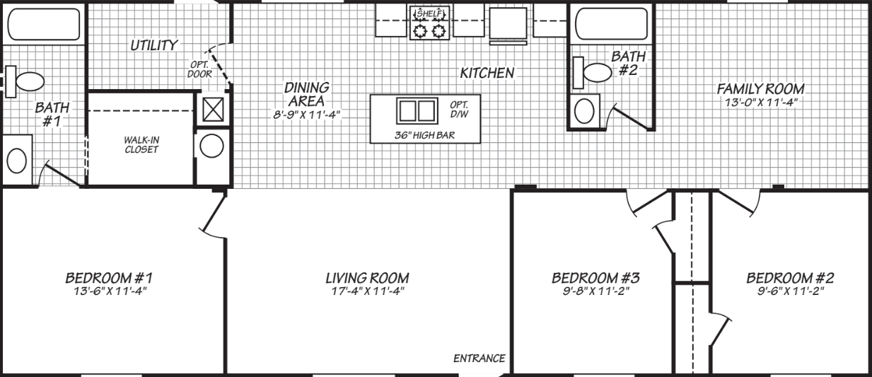 The gem (24543p) floor plan home features