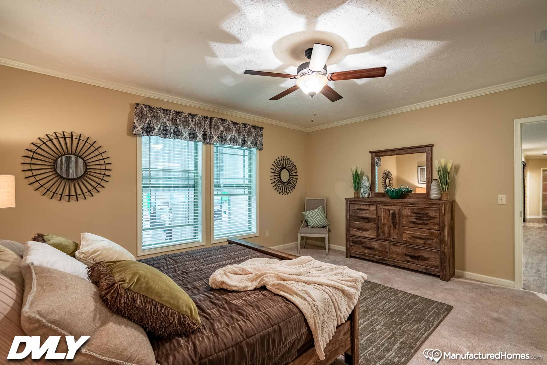 The yule bedroom home features