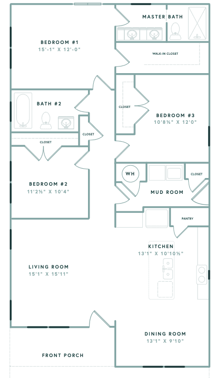 The willow floor plan home features