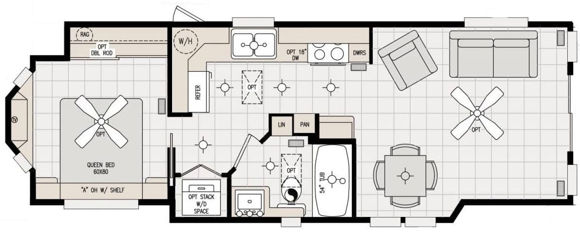 Sedona-120sn11351k floor plan home features