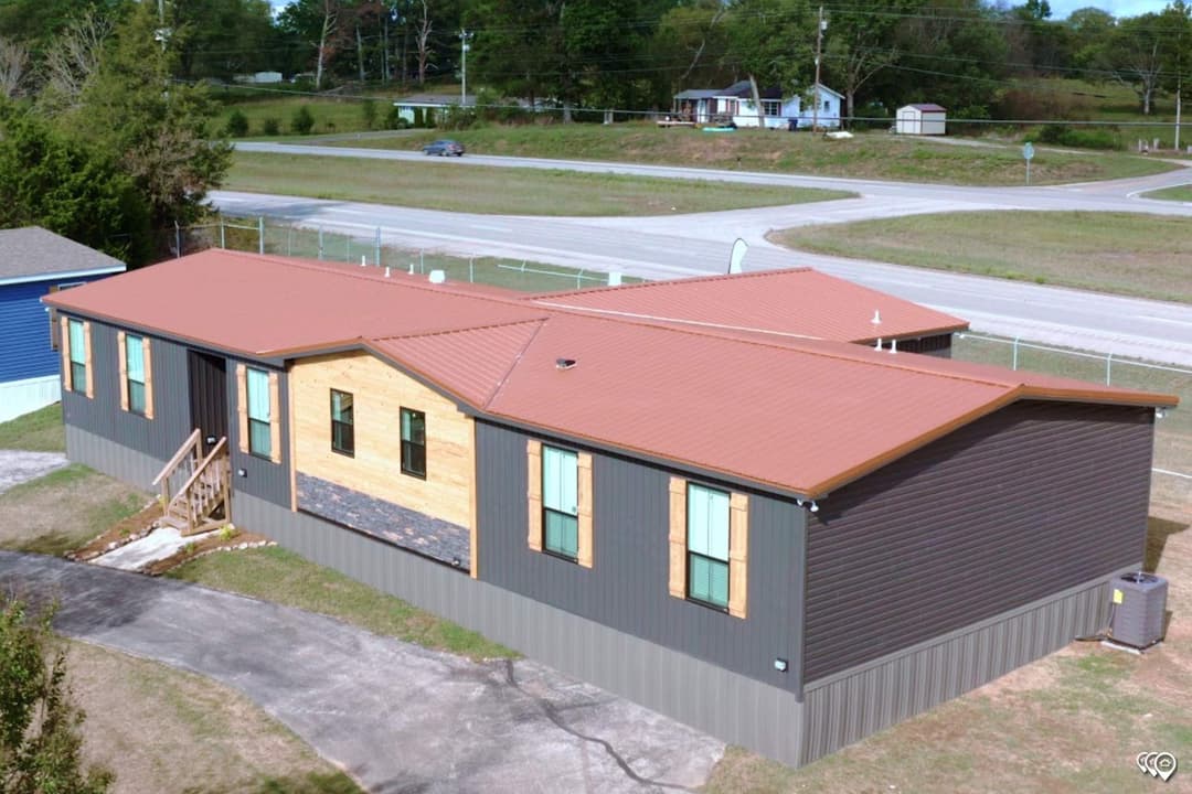The lost creek elevation and exterior home features