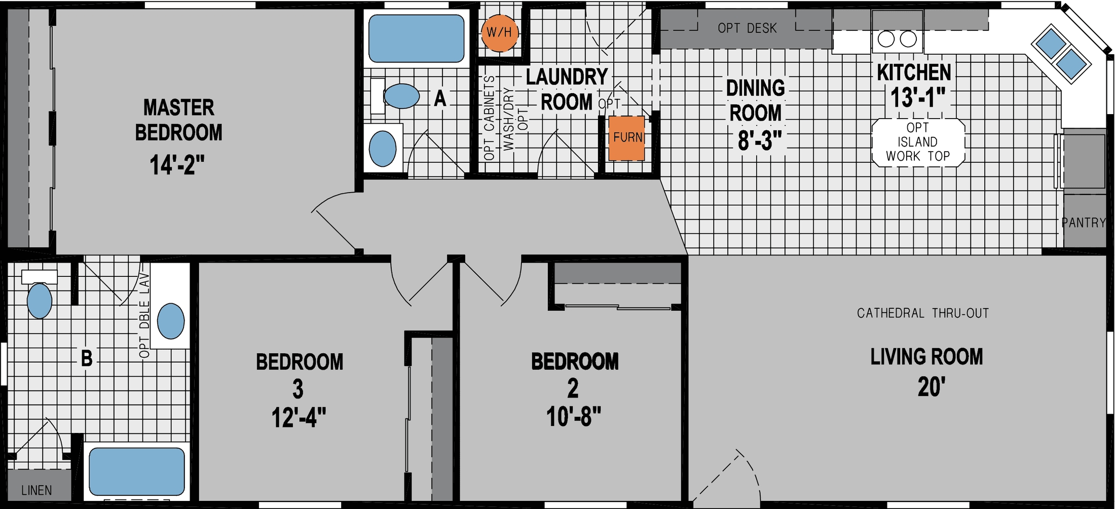 Amber cove k605ct floor plan home features