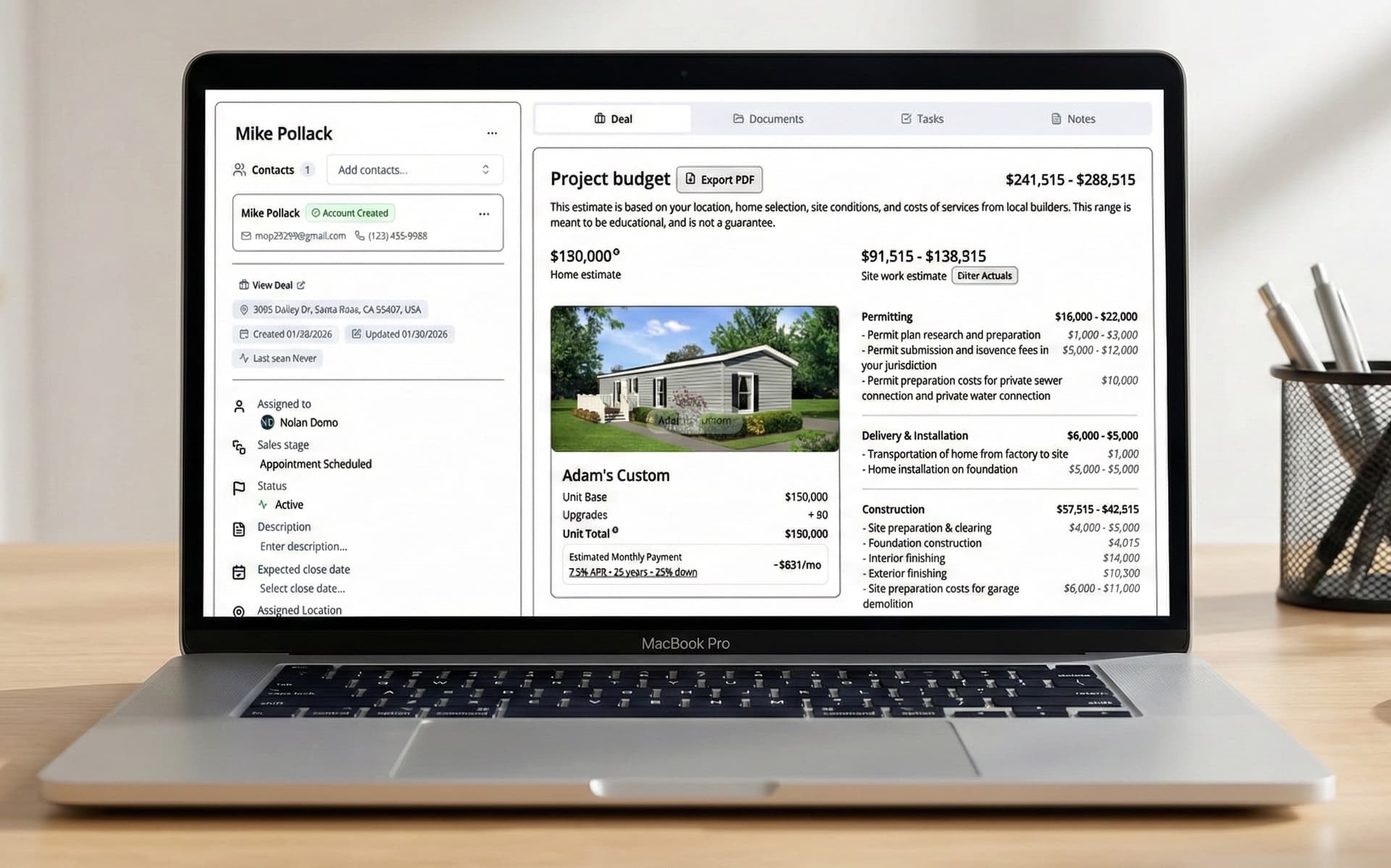 CRM Dashboard