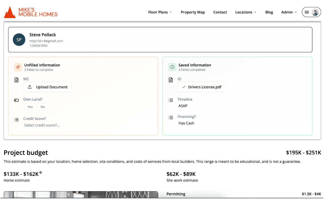 Homebuyer Portal Dashboard